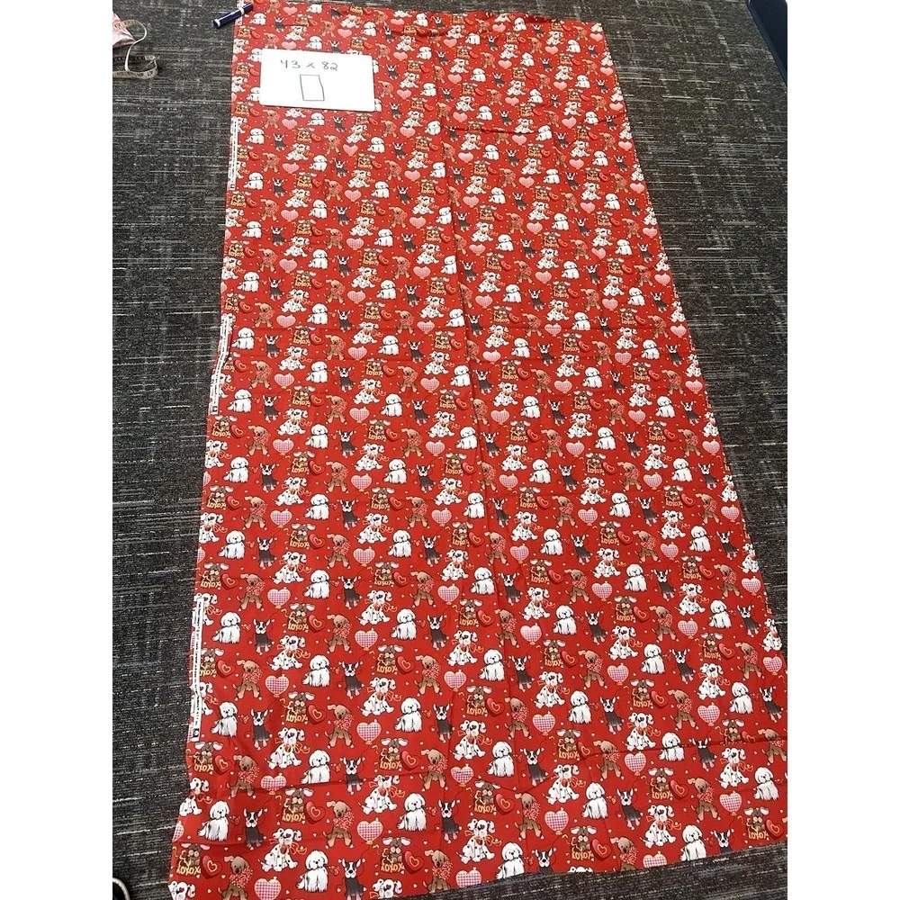 Vtg Patty Reed Big Dog RedFabric‎ Pet Pink 43